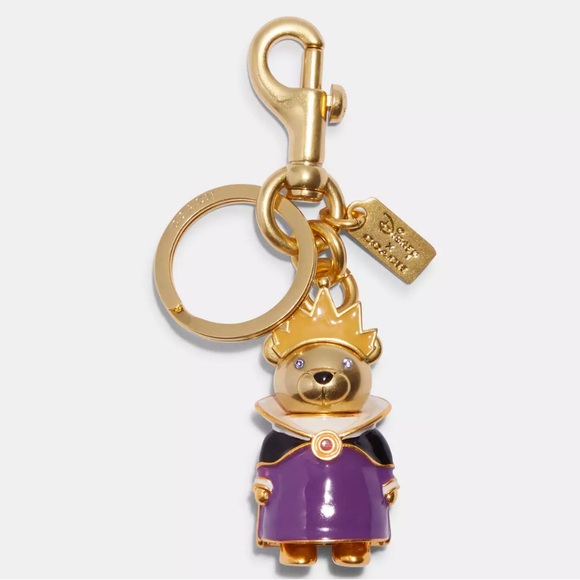 NWT💃Coach Disney X Coach Evil Queen Bear Bag Charm Purse - Picture 5 of 6